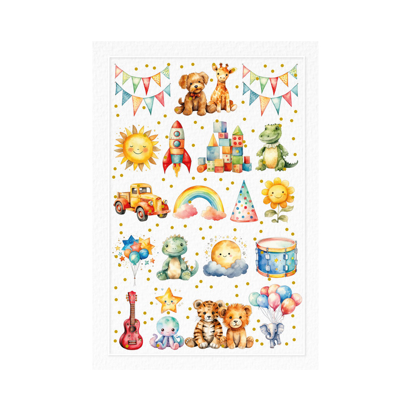 Biglietto Auguri Pupazzetti