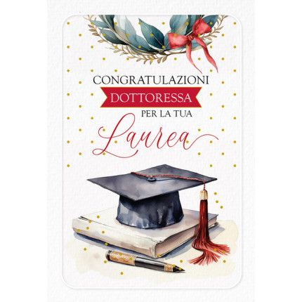 Biglietto Laurea Dottoressa