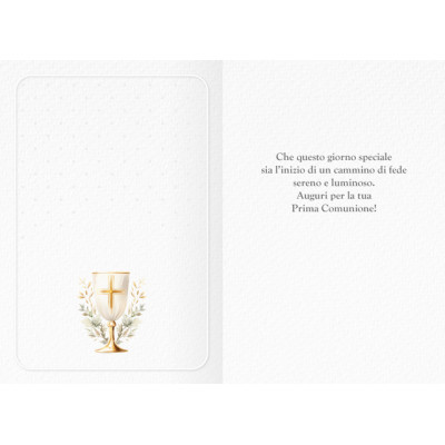 Biglietto Comunione Portasoldi Rosa 2