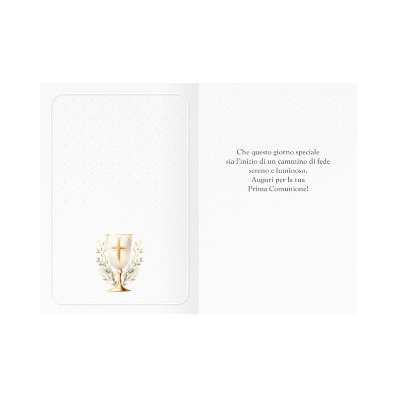 Biglietto Comunione Portasoldi Rosa