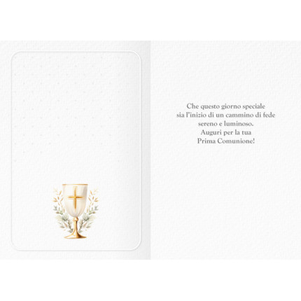 Biglietto Comunione Portasoldi Rosa