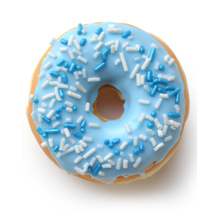 Confezione Donuts Azzurro