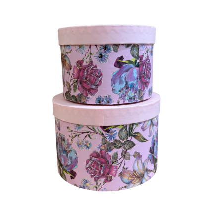 Scatola Tonda Fiorata