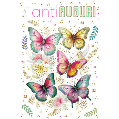 Biglietto Auguri Farfalle