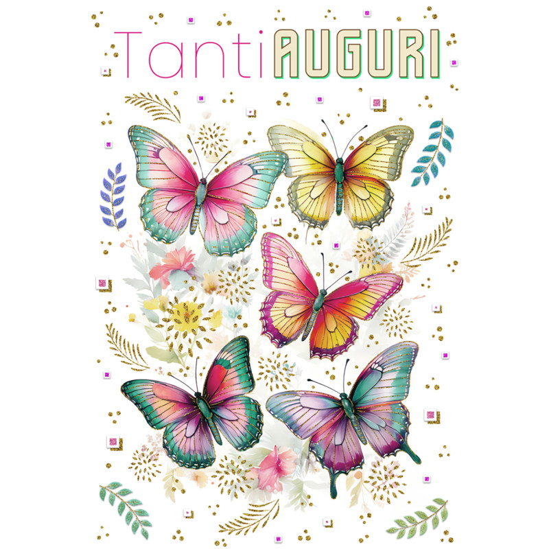 Biglietto Auguri Farfalle