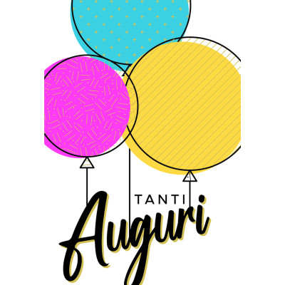 Biglietto Auguri Palloncini