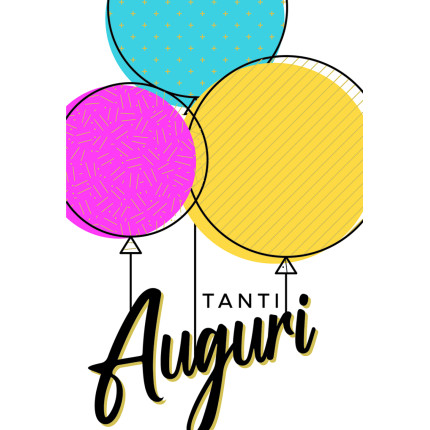Biglietto Auguri Palloncini