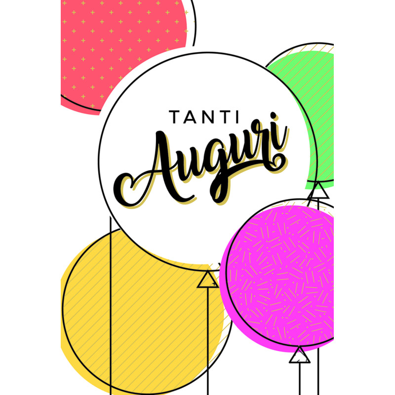 Biglietto Auguri Palloncini