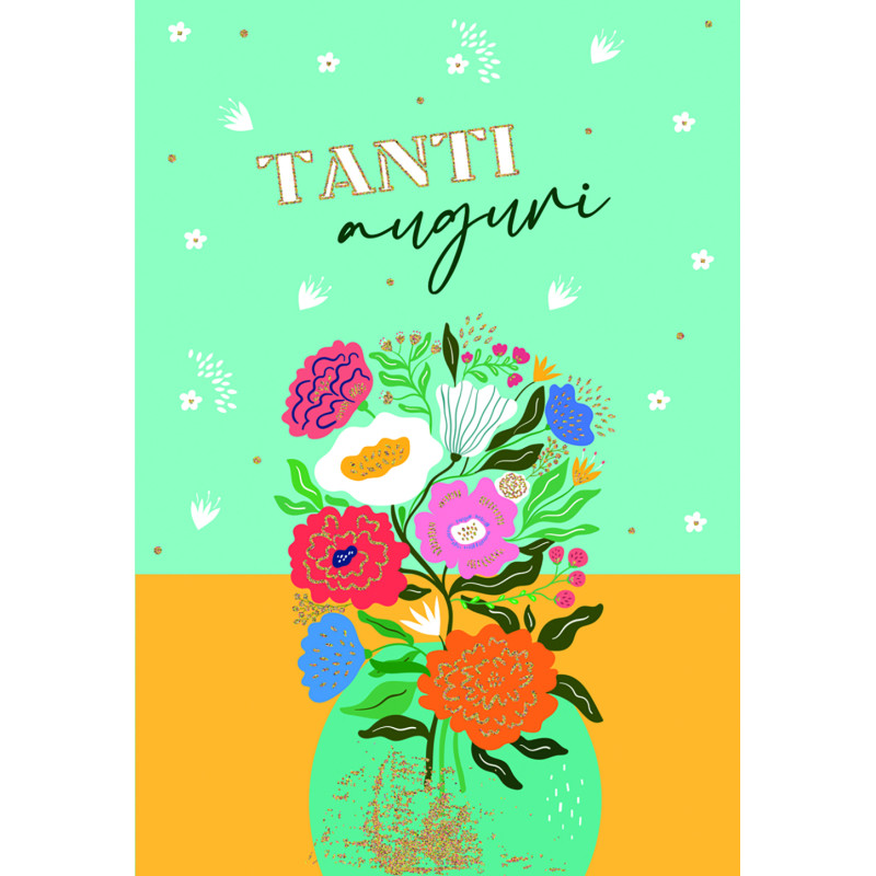 Biglietto Auguri Floreale
