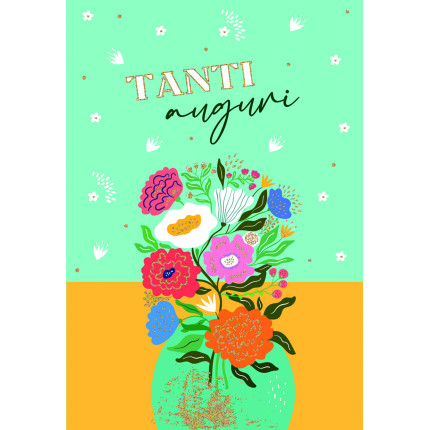 Biglietto Auguri Floreale