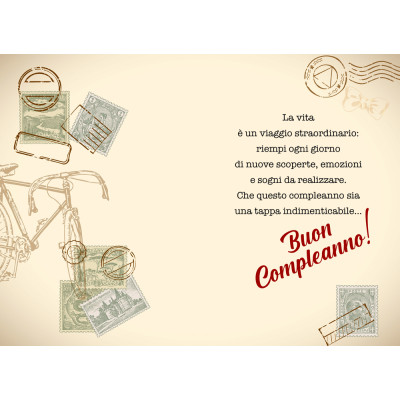 Biglietto Compleanno Viaggi Vintage 2