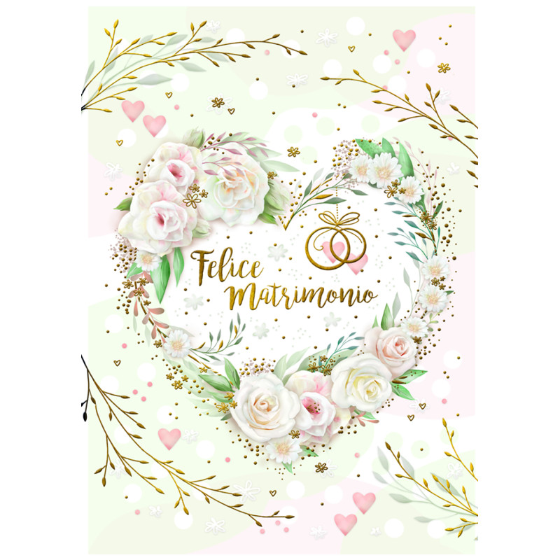 Biglietto Matrimonio Cuore
