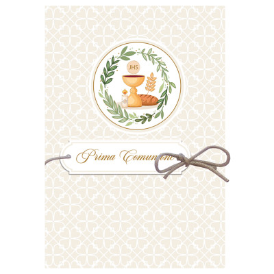Biglietto Prima Comunione Con Cordino 2