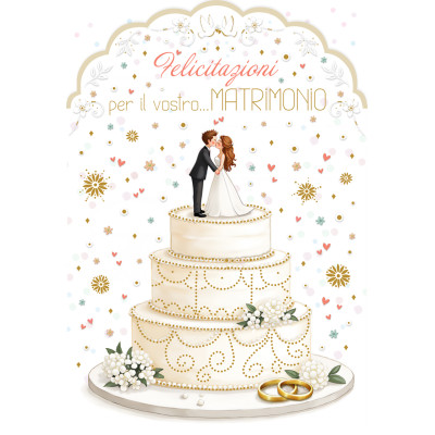 Biglietto Matrimonio Torta