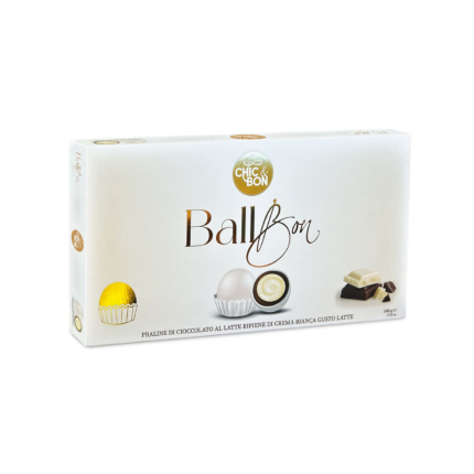 Confetti Ball Bon Cioccolato al Latte  Bianco