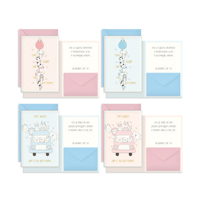 Biglietto Battesimo Portasoldi con Frase