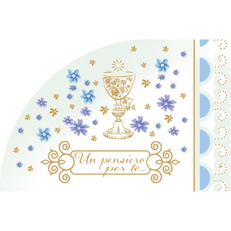 Biglietto Comunione Portasoldi Verde