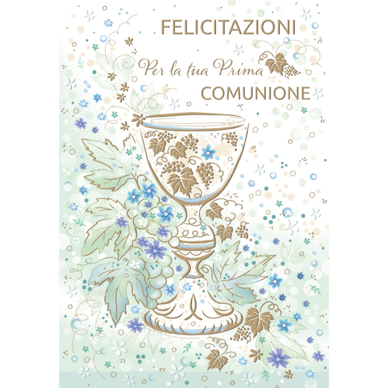 Biglietto Comunione Portasoldi Verde