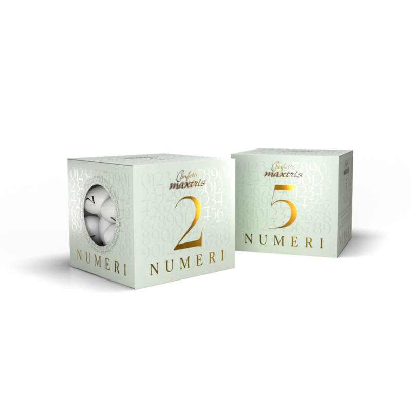 Confetti Numero Mandorla e Cioccolato