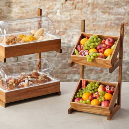 Set Expo in Legno di Acacia