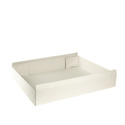 Vassoio Marmotta in Cartoncino Kraft Bianco