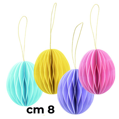 Ovetti in Carta Plissé (4 Pezzi)