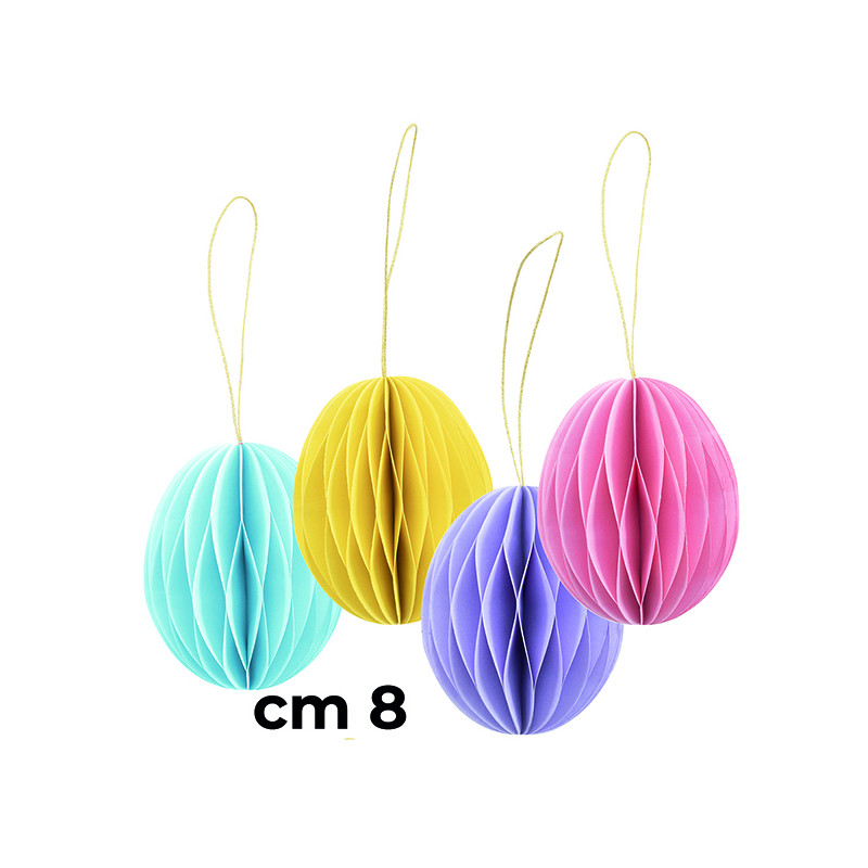 Ovetti in Carta Plissé (4 Pezzi)