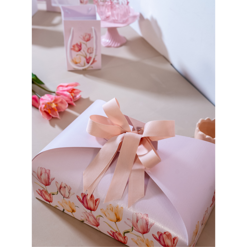 Scatola Porta Colomba 1KG  Tulips | Confezioni pasquali eleganti