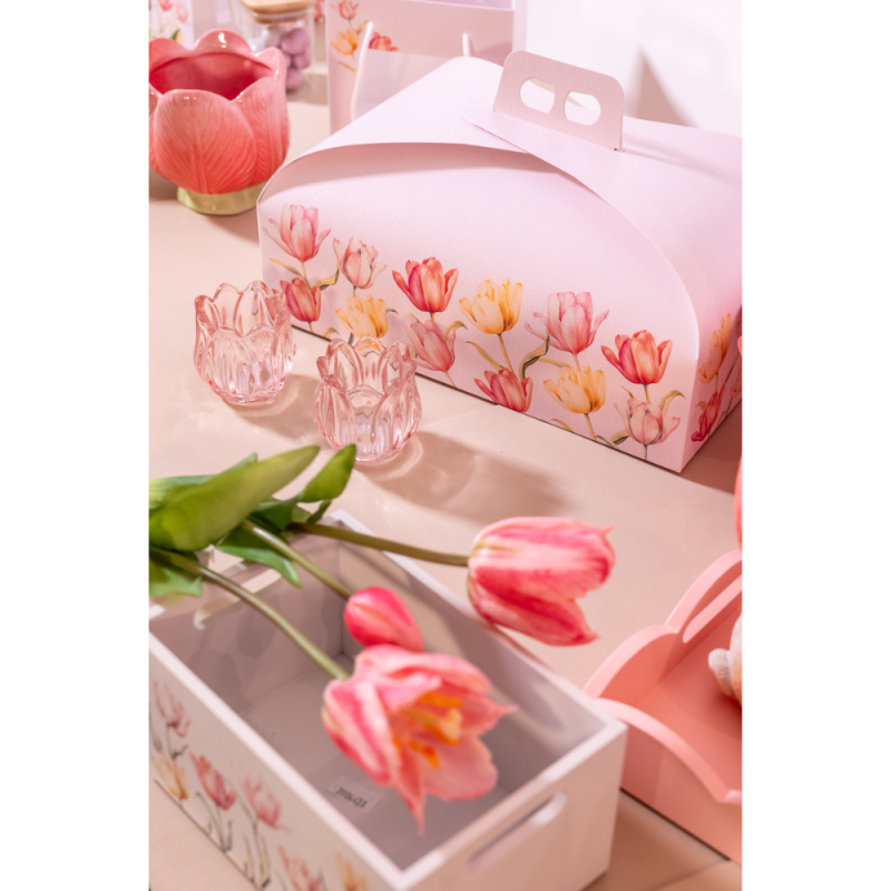 Scatola Porta Colomba 1KG  Tulips | Confezioni pasquali eleganti