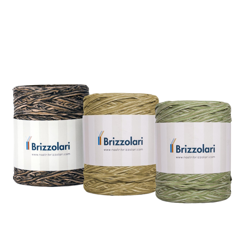 Bobina Rafia Sintetica Effetto Legno