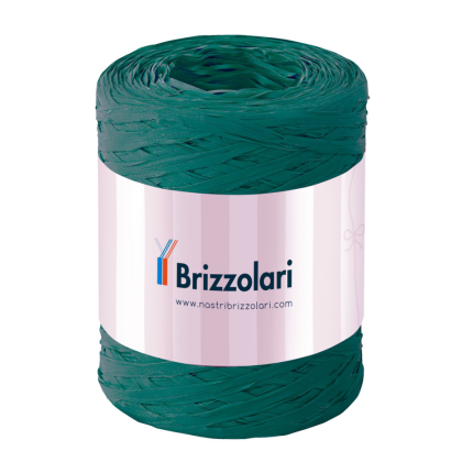 Bobina Rafia Sintetica verde scuro