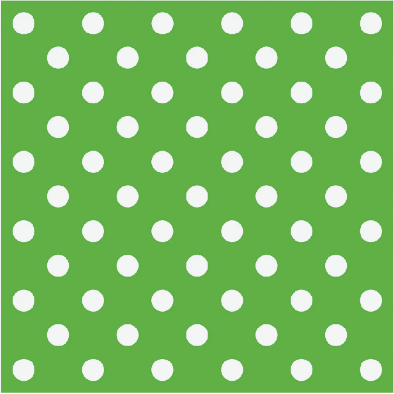 Carta da Regalo Eco Pois Verde (25 Fogli)