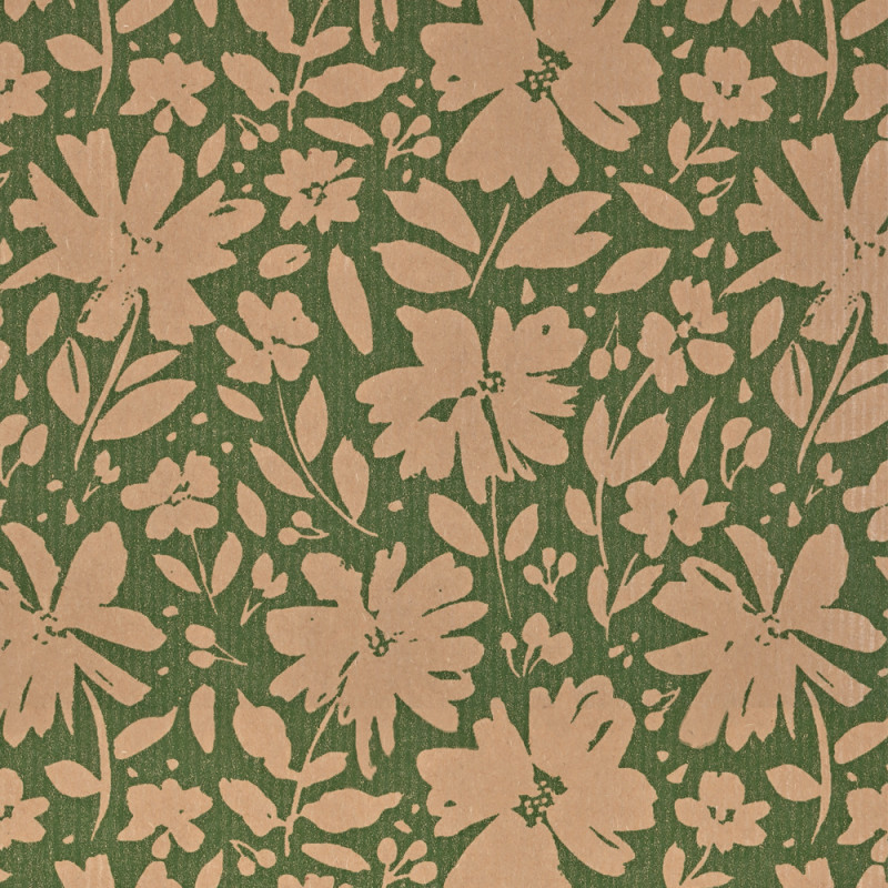 Bobina Carta Da Regalo Avana Fiori