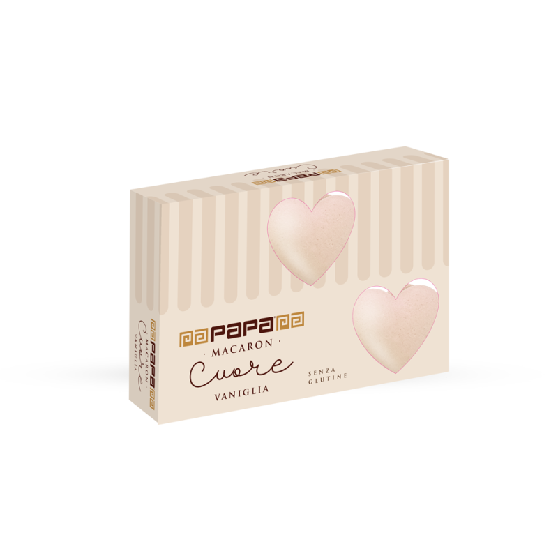 Macarons a Cuore Bianco (6 Pezzi)