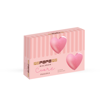 Macarons a Cuore Rosa (6 Pezzi)