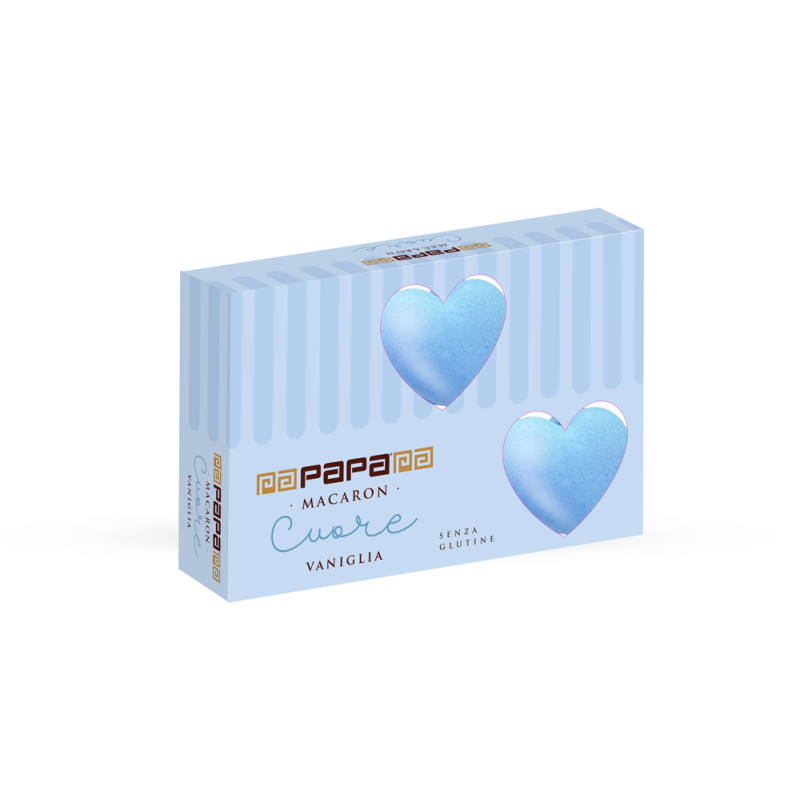 Macarons a Cuore Azzurro (6 Pezzi)