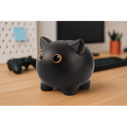 Salvadanaio Black Cat