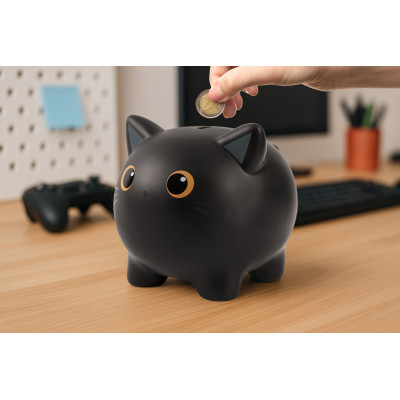 Salvadanaio Black Cat 2