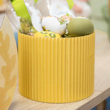 Scatola Cadeaux Tonda Plissé