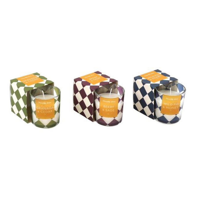 Candela Bianca Geo | Candele Ingrosso | Incartare