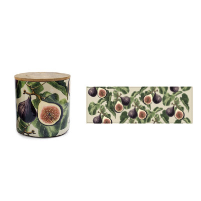 Barattolo Smaltato Fichi con Tappo Legno