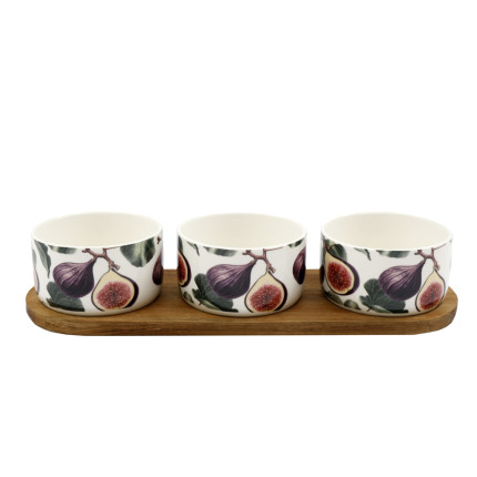 Set 3 Tapas con Vassoio Acacia