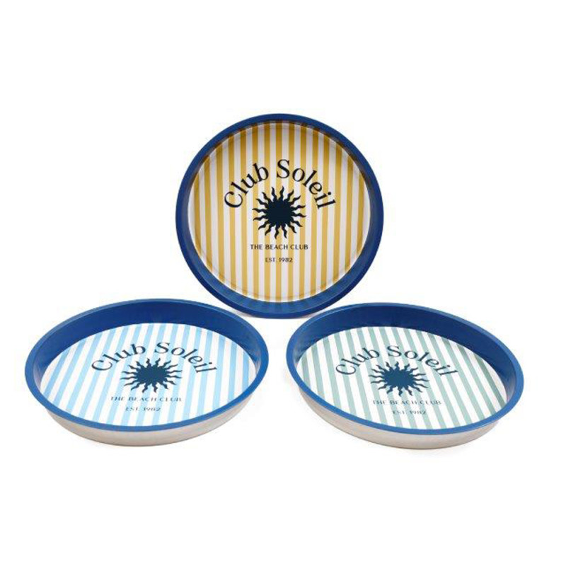 Vassoio Rotondo in Latta Club Soleil