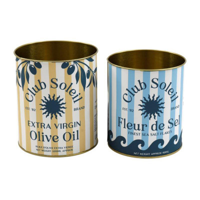 Barattoli in Latta Club Soleil (2 Pezzi)