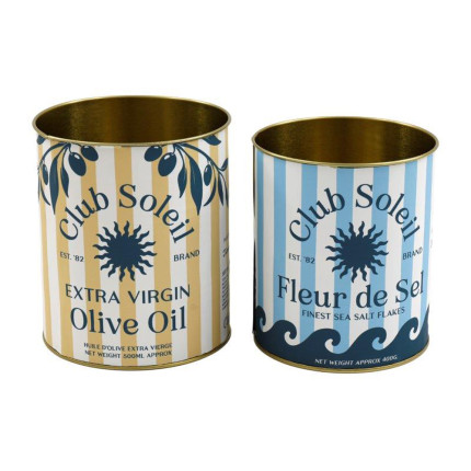 Barattoli in Latta Club Soleil (2 Pezzi)