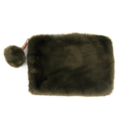 Pochette in Eco-Pelliccia Verdone