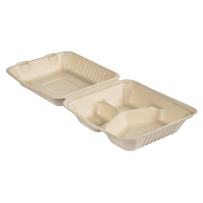 Contenitori Eco in Bagassa (50 Pezzi)