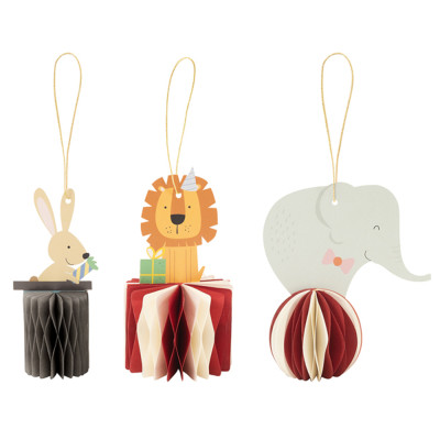 Decorazioni Animali del Circo in Carta | Addobbi Festa Tema Circo