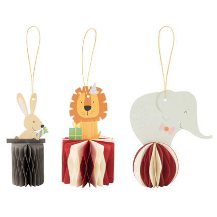 Decorazioni Animali del Circo in Carta | Addobbi Festa Tema Circo