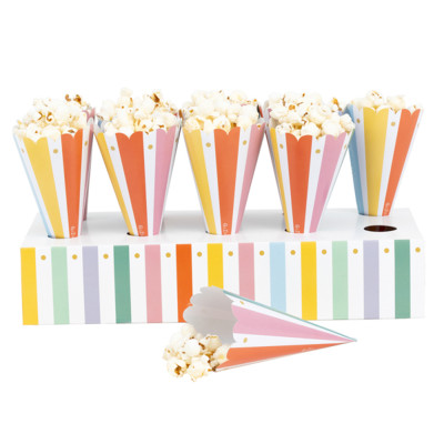 PORTA CONI IN CARTONCINO CON 10 CONI CIRCO